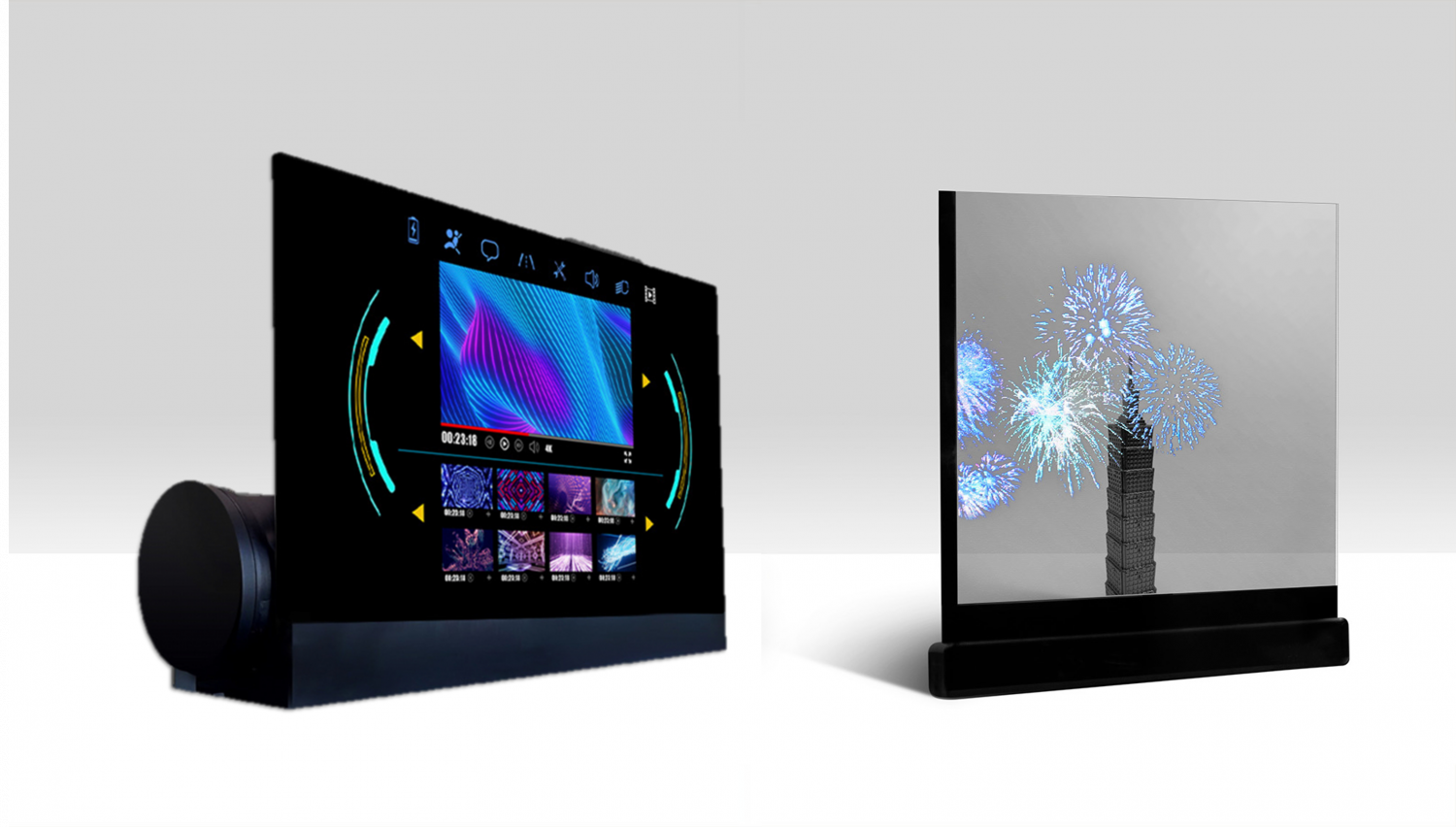 可卷式、折迭性、高透明